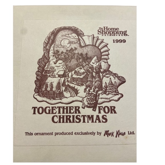 Together For Christmas Mark Klaus Ornament (1999 Vintage 11845/25000 NEW in Box - Picture 2 of 5